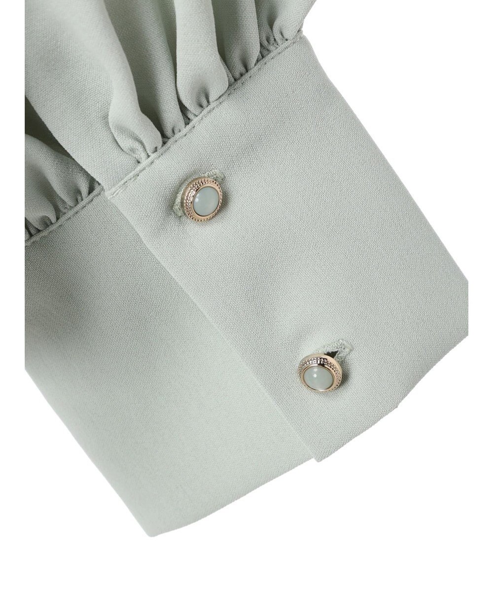 Green Parks ・ＥＬＥＮＣＡＲＥ　ＤＵＥ　ピンタックスタンドブラウス 