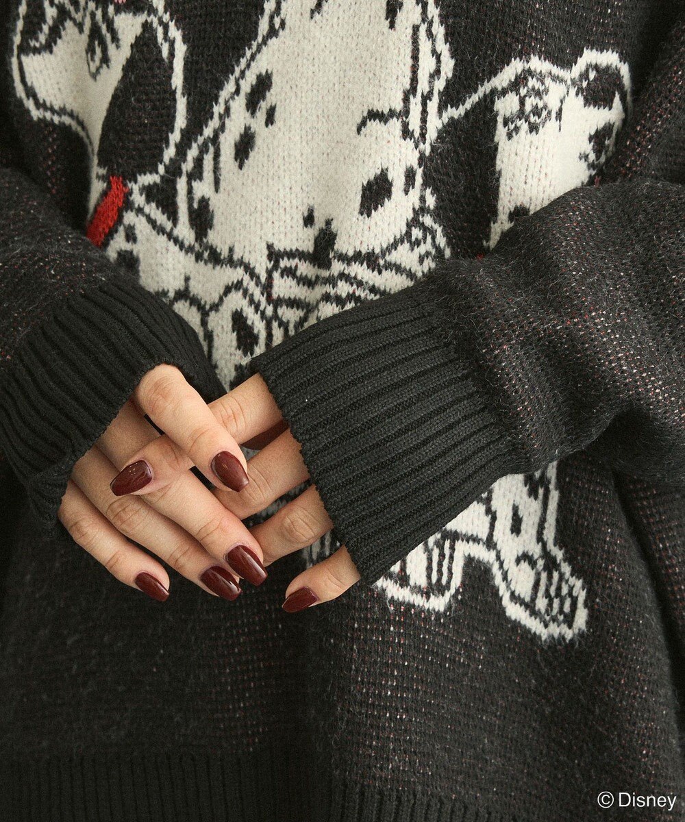 Green Parks １０１匹わんちゃん／ジャガードニット 