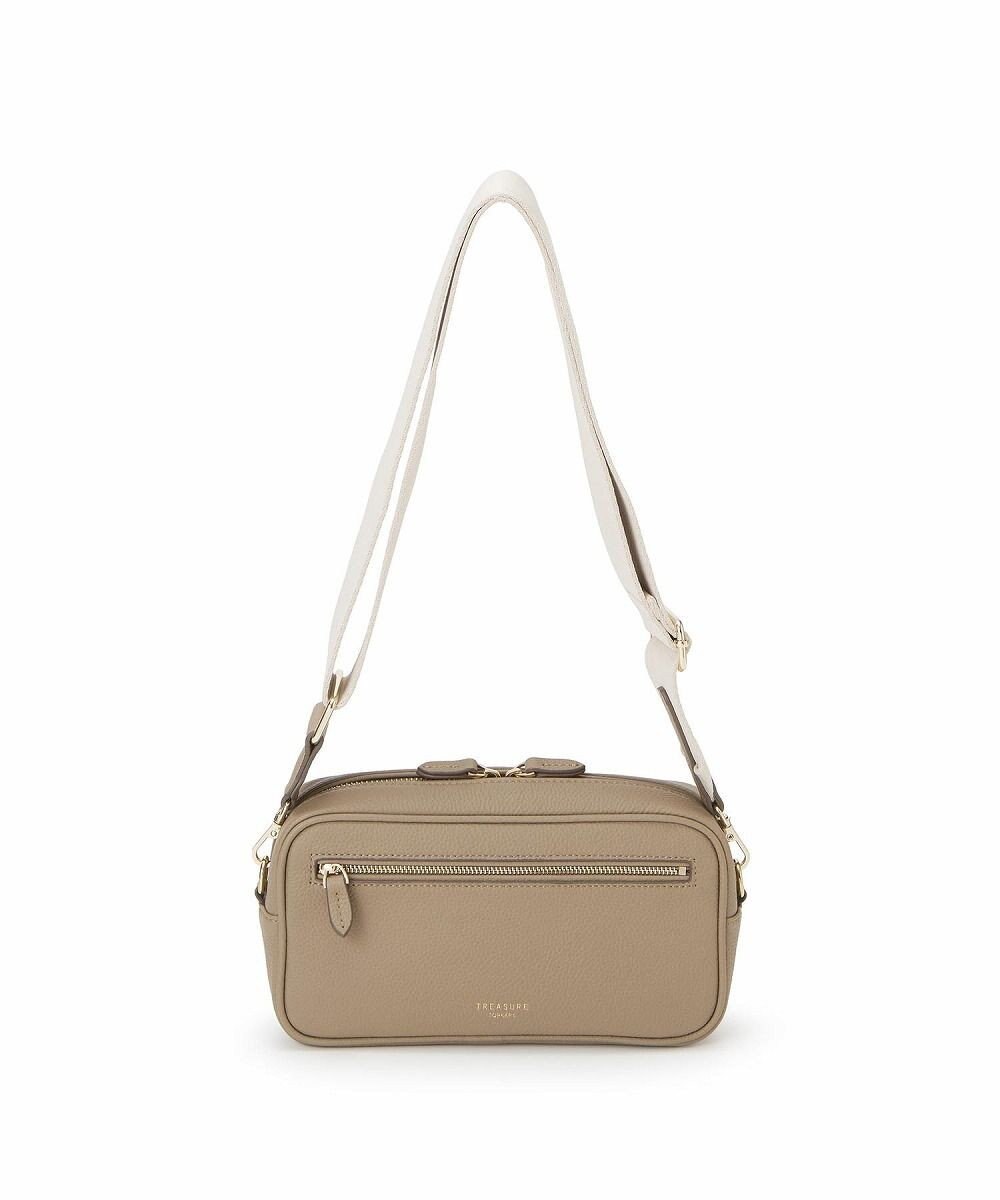 TOPKAPI 【TREASURE TOPKAPI】シュリンクレザー スクエア 2way ショルダー バッグ 