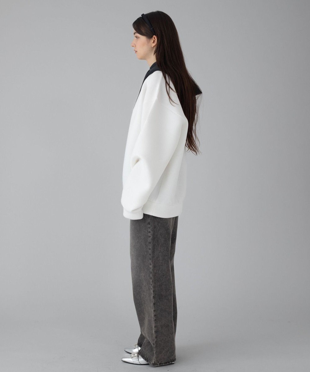 WEGO 【ユニセックス着用ITEM/MLサイズ展開】ワンポイントバイカラープルパーカー 