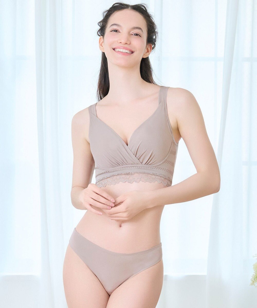 BRADELIS New York 【BRADELIS Me / ノンワイヤーブラジャー】オールインワンブラ ナイトブラ 補正 下着 24時間ラクに着用 綿混 しっかりフィット ブラデリス ME122105 