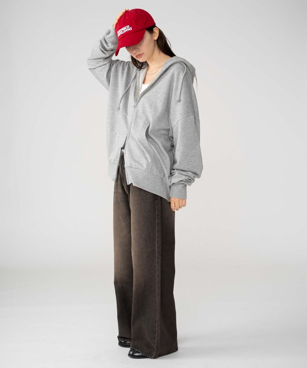 WEGO 【ユニセックス着用ITEM/MLサイズ展開】コンパクトフィットダブルZIPパーカー 