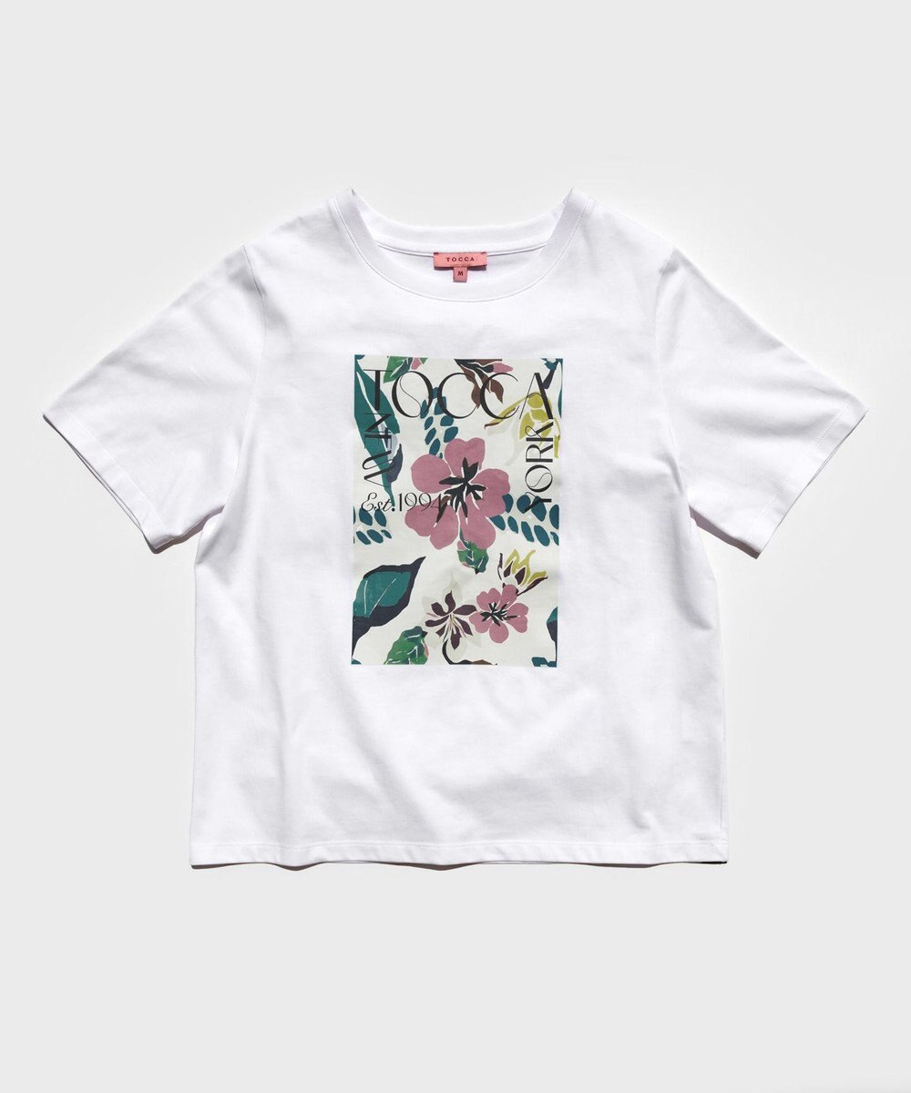TOCCA 【接触冷感・UV90%以上カット・洗える】EXOTIC FLORAL Tシャツ 