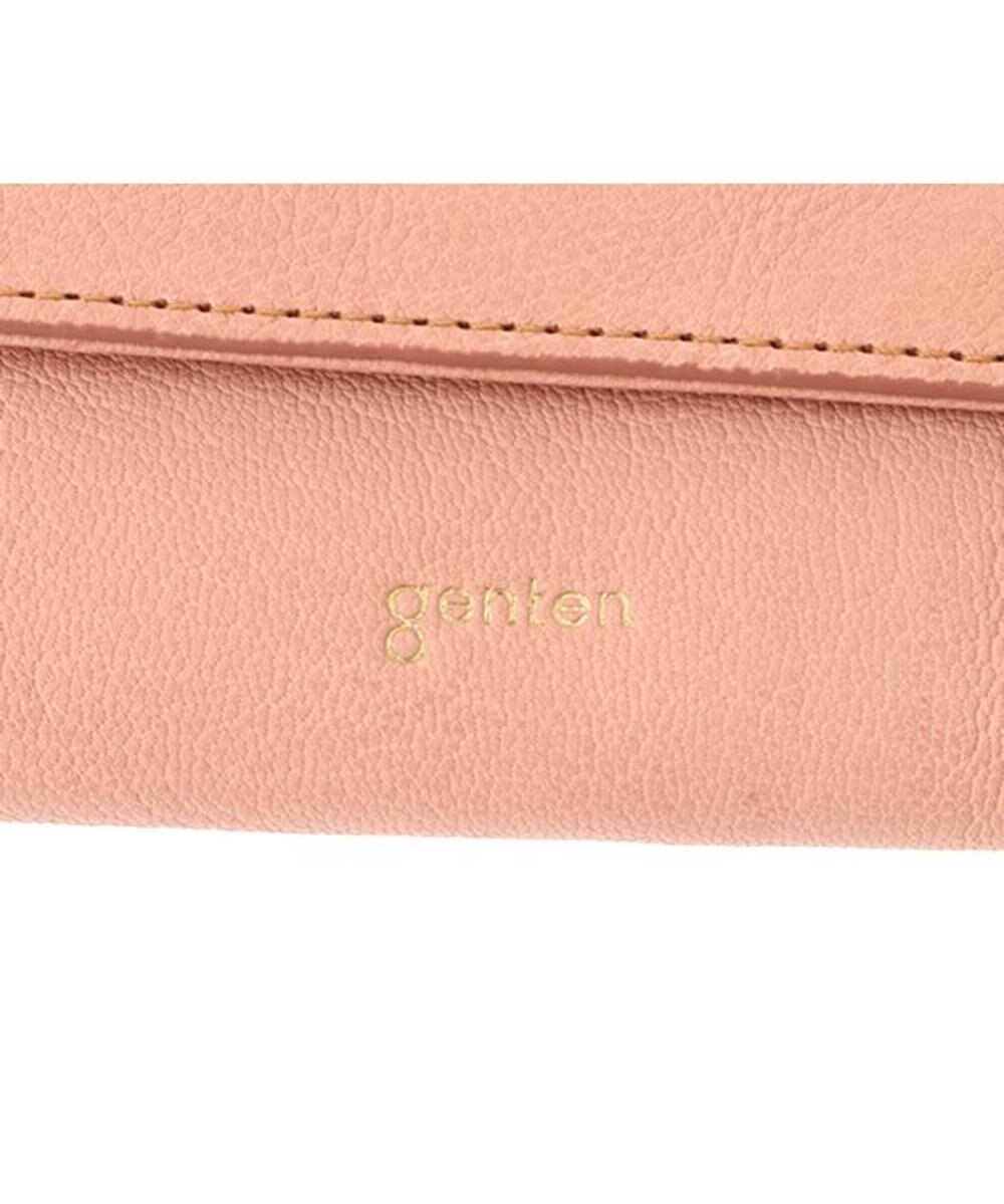 genten 【新色】フレスコ フラップ長財布 