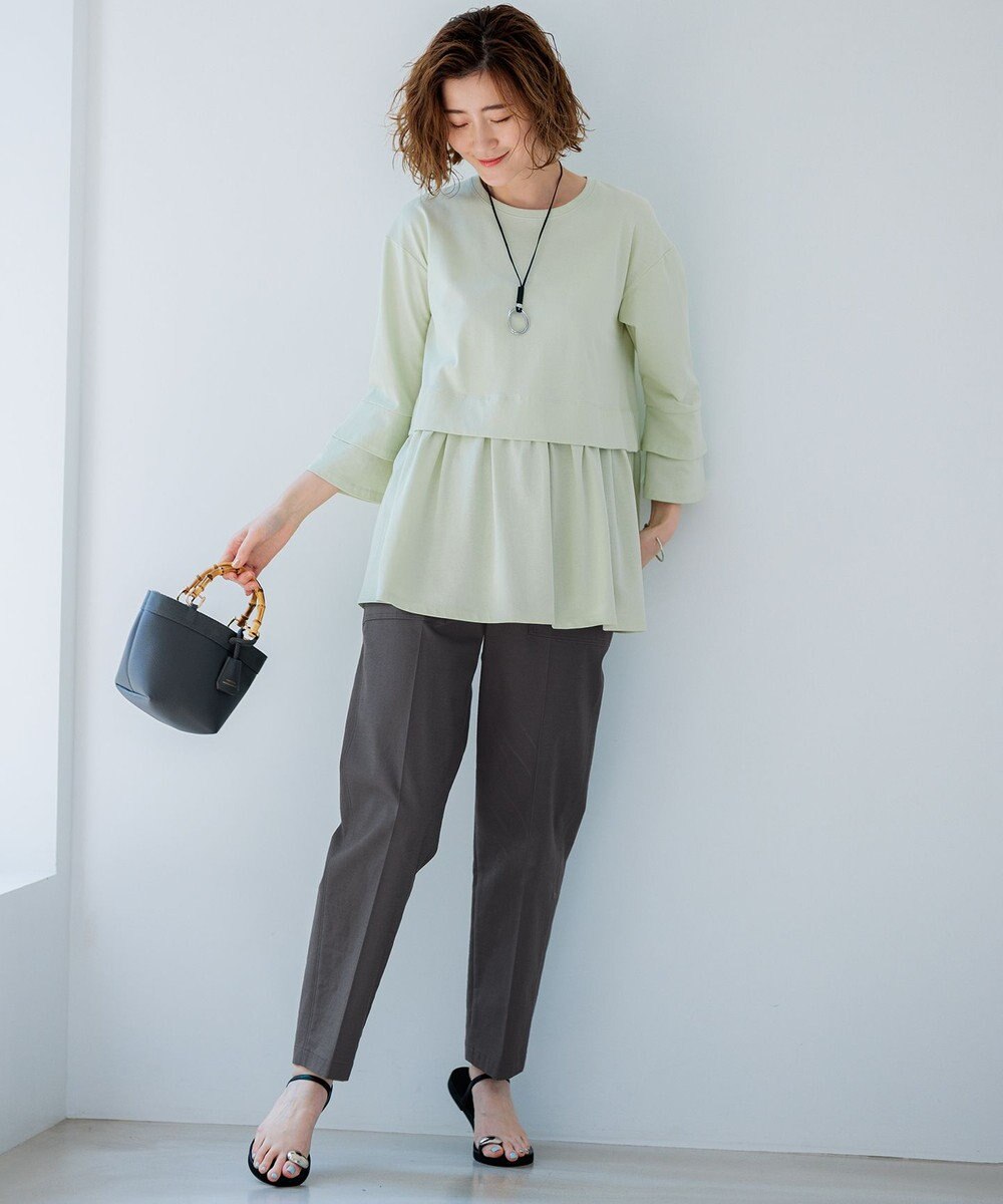 23区 【SLOW/好評につき新色追加】エフォートレス デザインTシャツ 