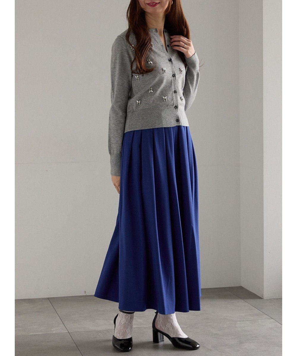 Te chichi ビジューニットコンパクトカーディガン 