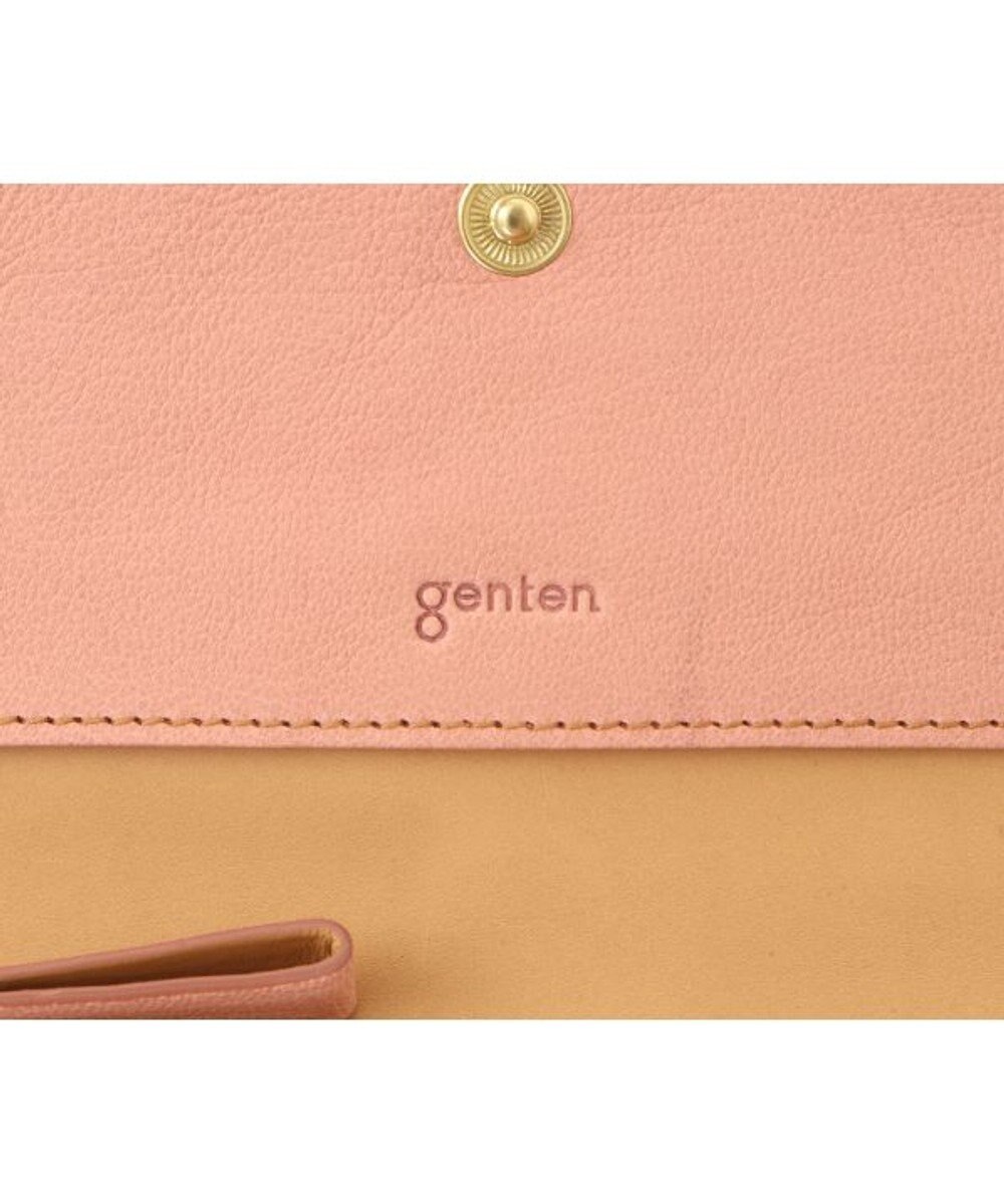 genten 【新色】フレスコ フラップ長財布 