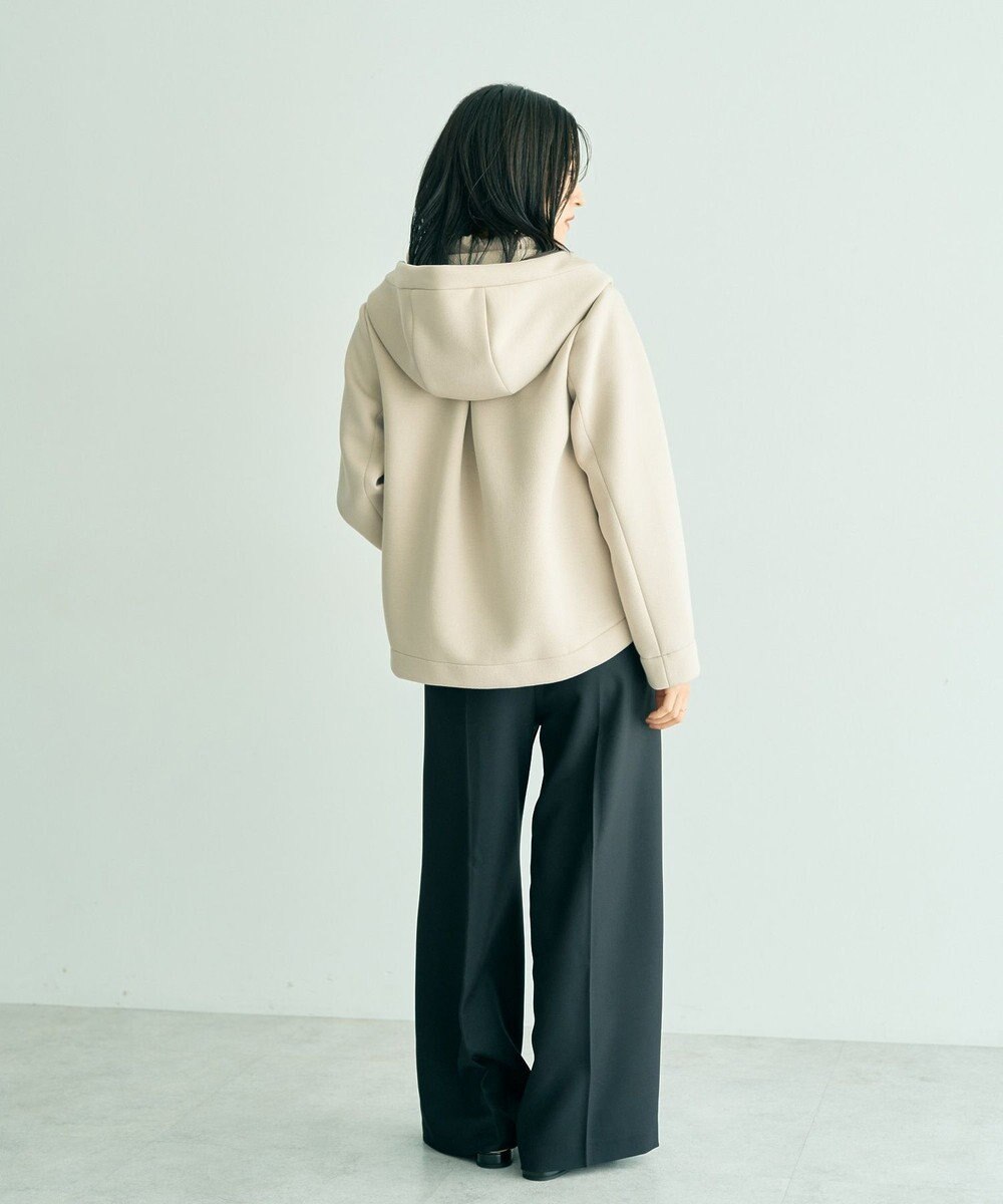 YECCA VECCA 中綿×カットボンディングZIPフーディー 