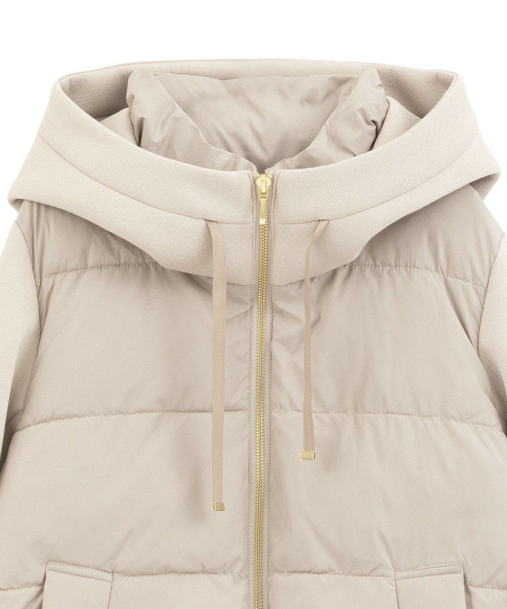 YECCA VECCA 中綿×カットボンディングZIPフーディー 