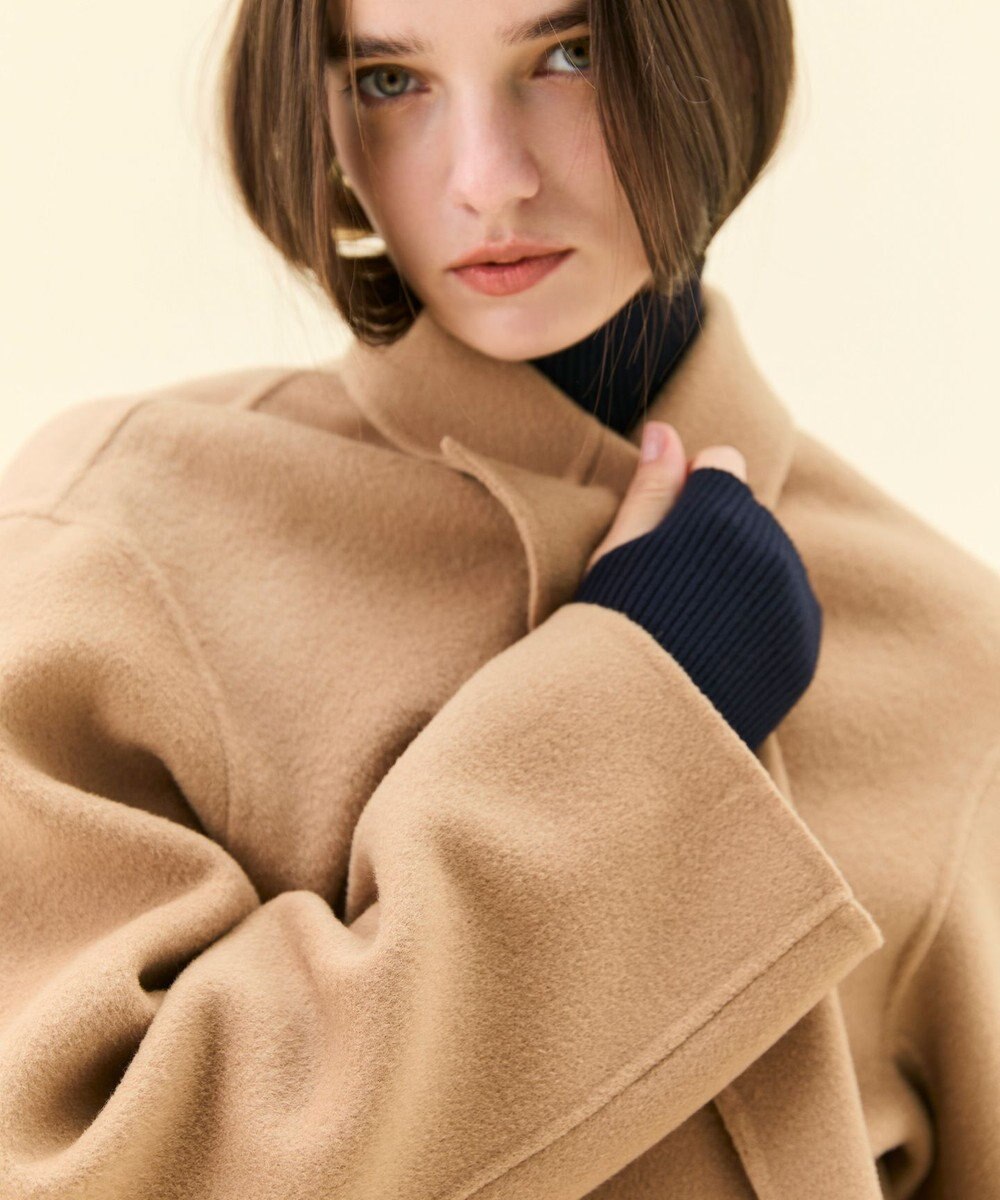 BEIGE， ZION / ウールロングチェスターコート 