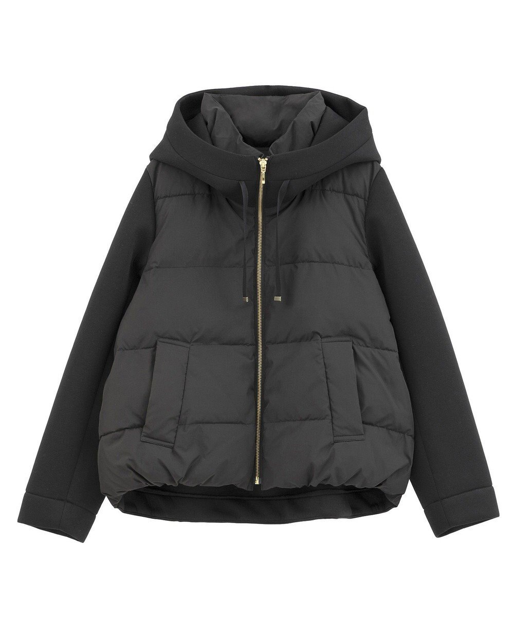 YECCA VECCA 中綿×カットボンディングZIPフーディー 