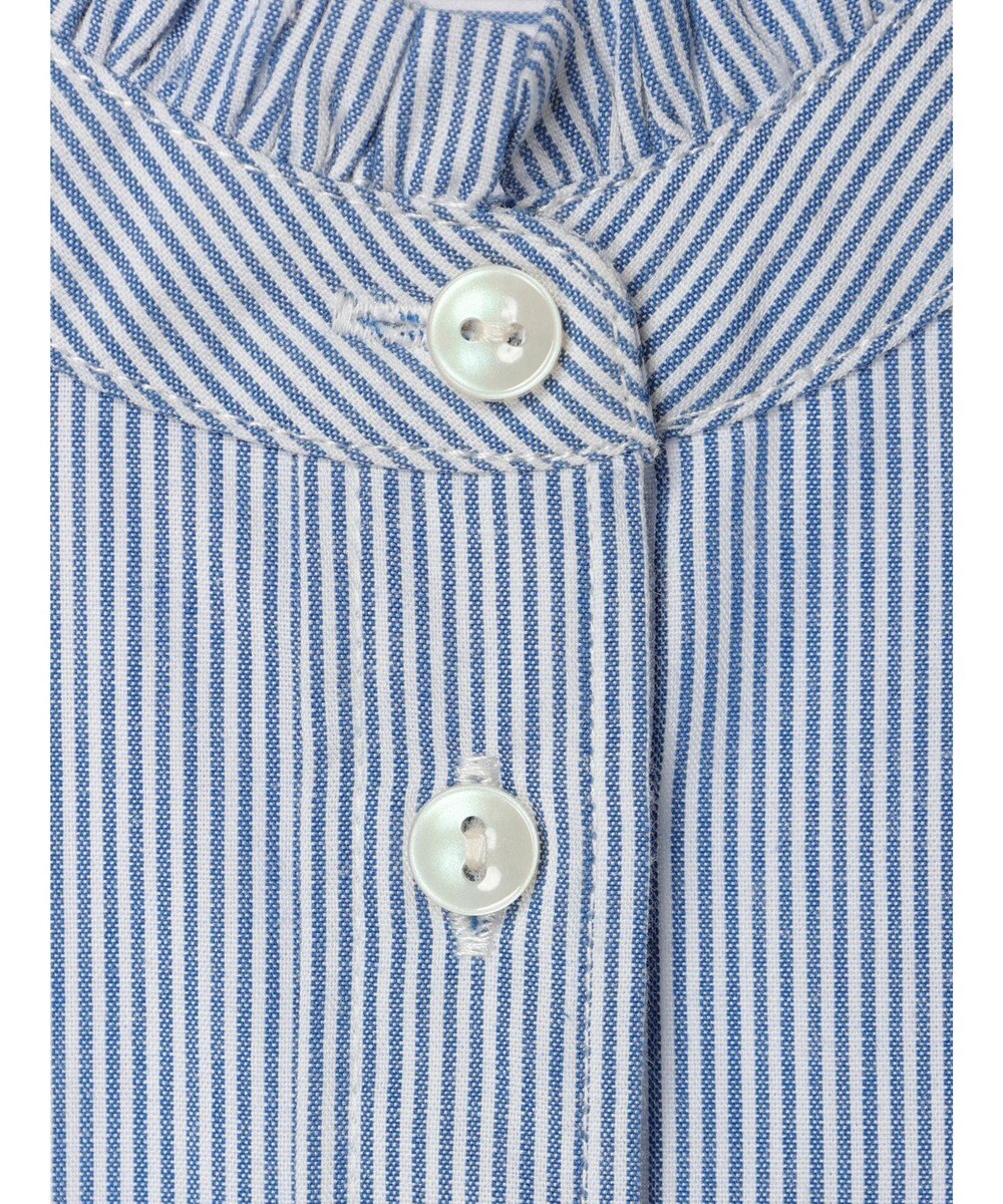 earth music&ecology スタンドフリルシャツ 