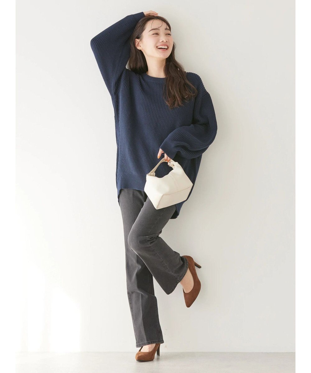 AMERICAN HOLIC 片畦クルーネックニットプルオーバー 