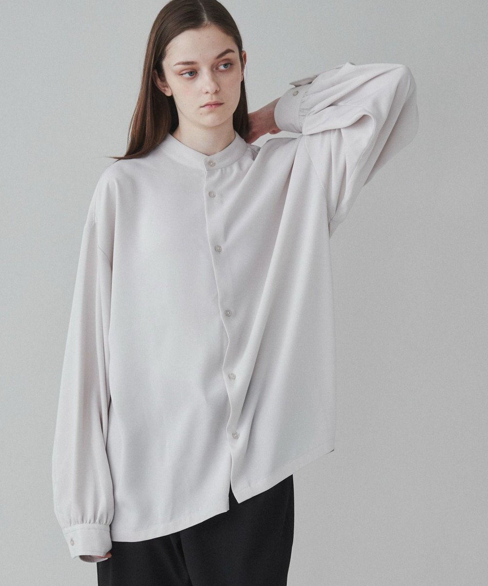 WEGO トロミBIGバンドカラーシャツ 