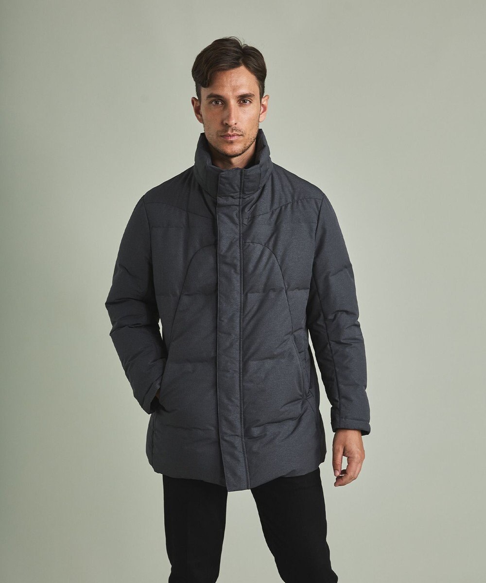 GOTAIRIKU 【仕事で着用可】MINOTECH メランジラミネート ダウンコート(23年モデル) 