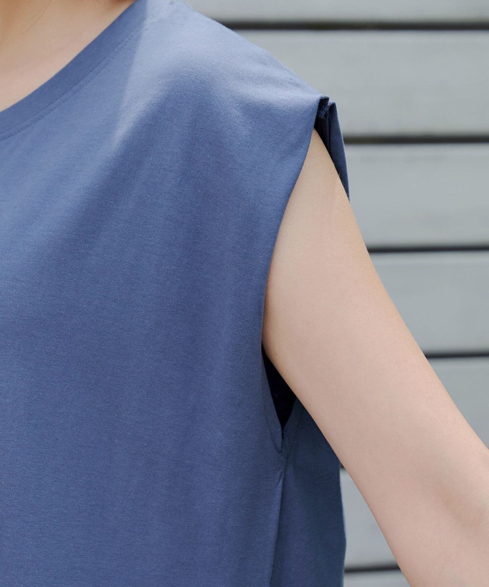 Tiaclasse 【洗える】フレンチスリーブカットソーワンピース 