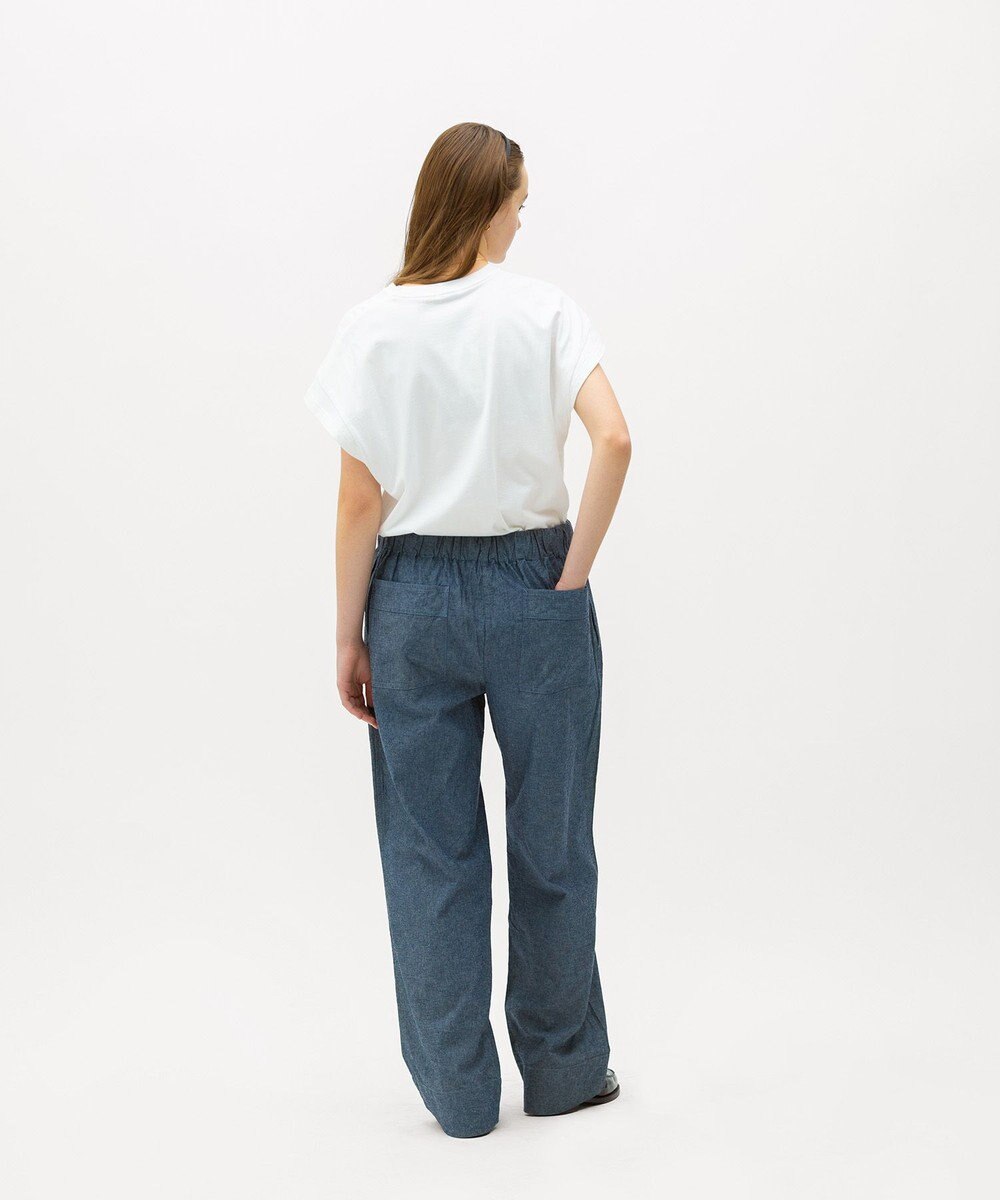 LENO DUNGAREES EASY PANTS《UNISEX》/ ダンガリーイージーパンツ 