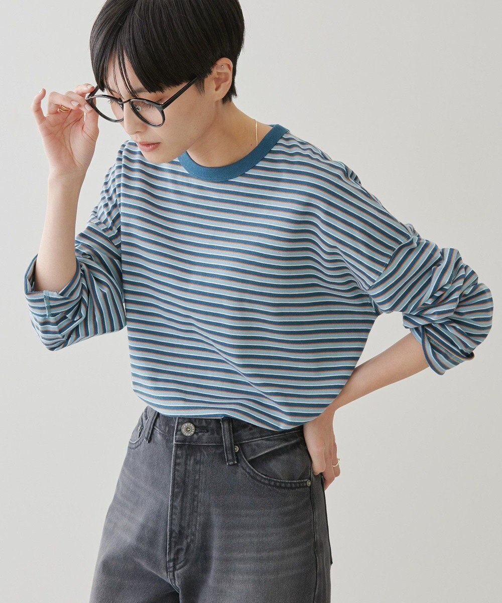 AMERICAN HOLIC マルチボーダーカットプルオーバー 