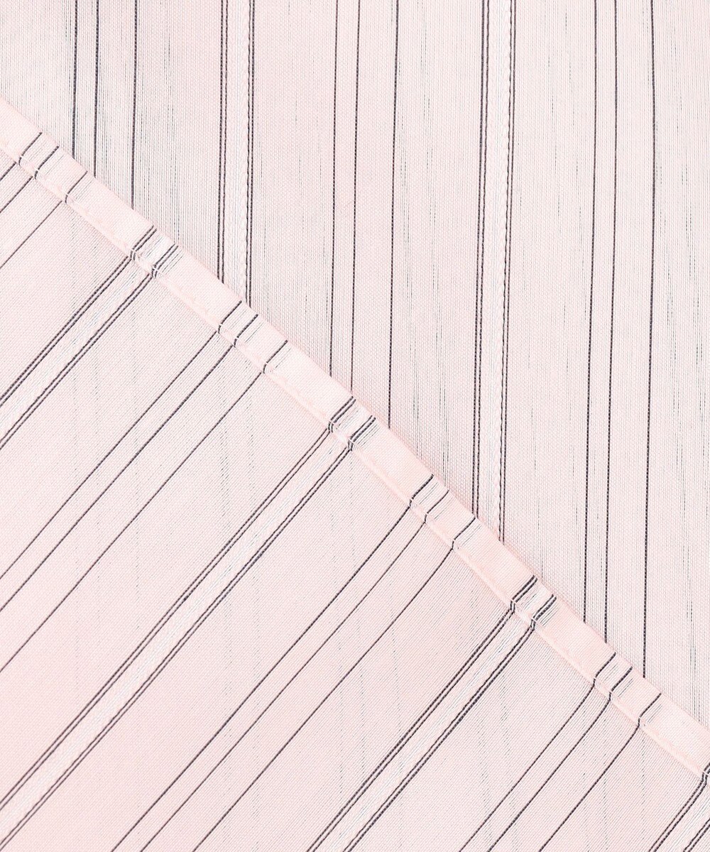 J.PRESS LADIES 【洗える】ランダムストライプ シャツカラー ブラウス 