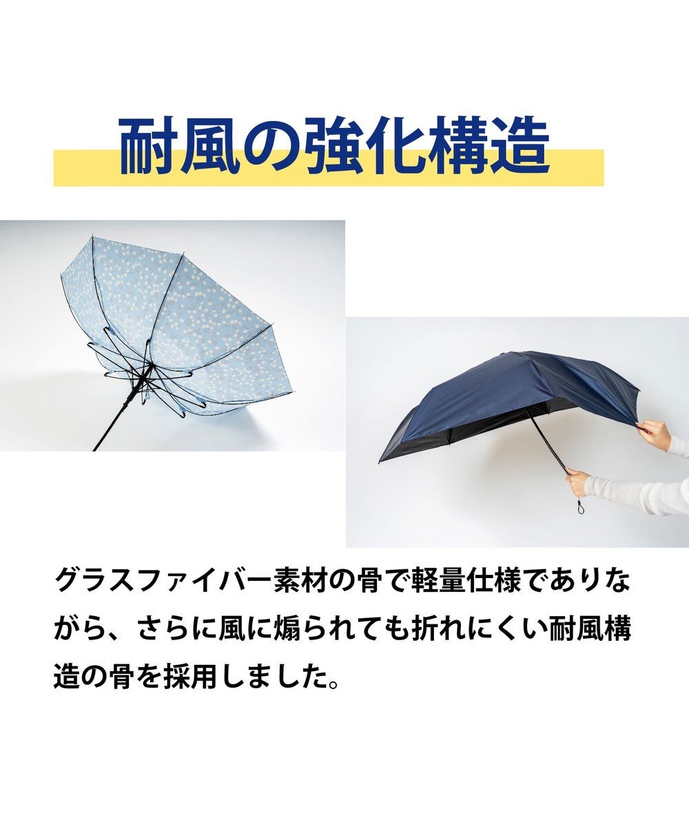 MOONBAT 【超撥水】フロータス (FLO(A)TUS) 長傘 ストライプフラワー 耐風 