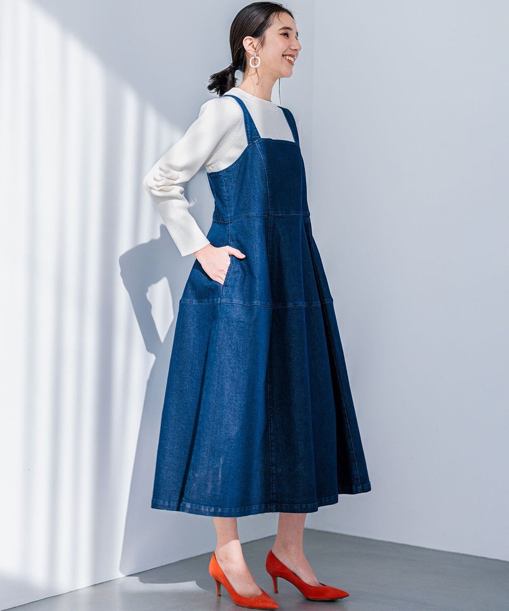 組曲 ライトデニム ジャンスカ 