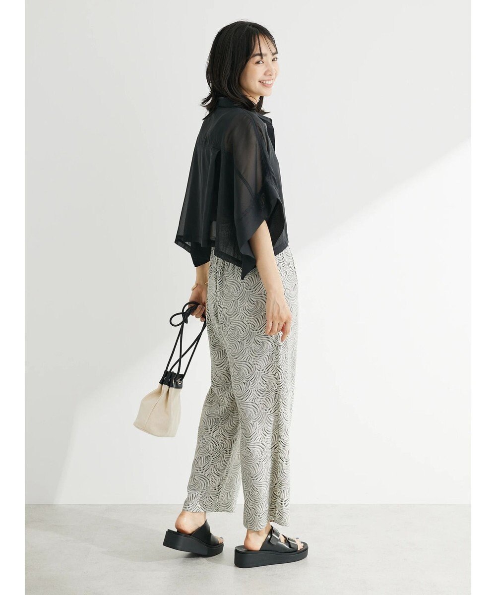 Green Parks ボタニカル柄イージーパンツ 