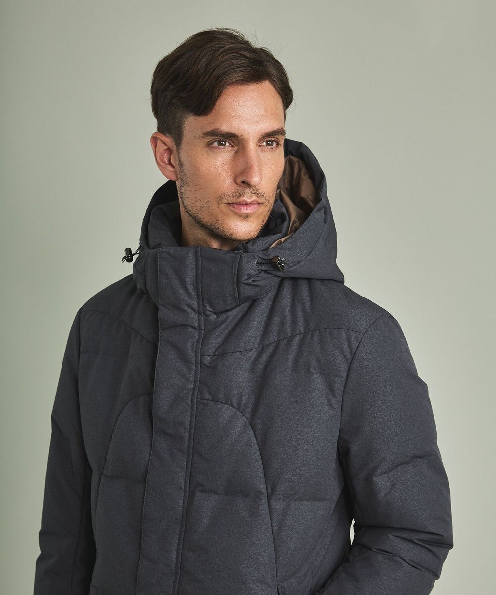 GOTAIRIKU 【仕事で着用可】MINOTECH メランジラミネート ダウンコート(23年モデル) 