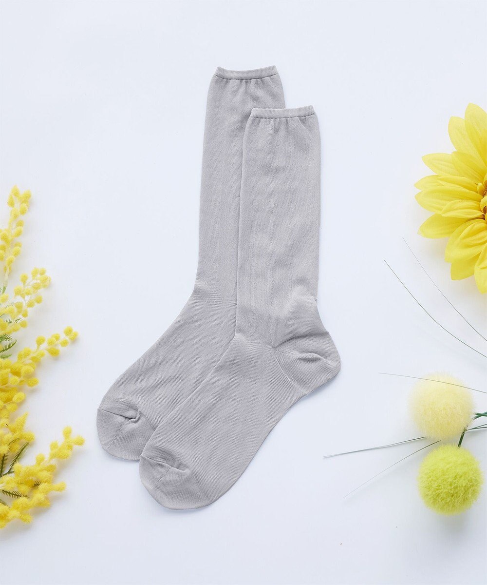 Tiaclasse シアー無地ソックス 