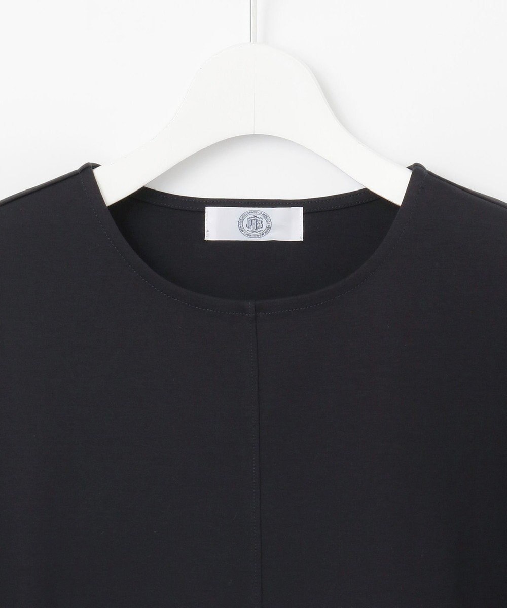 J.PRESS LADIES S 【洗える】コットンスムース バック プリーツ カットソー 