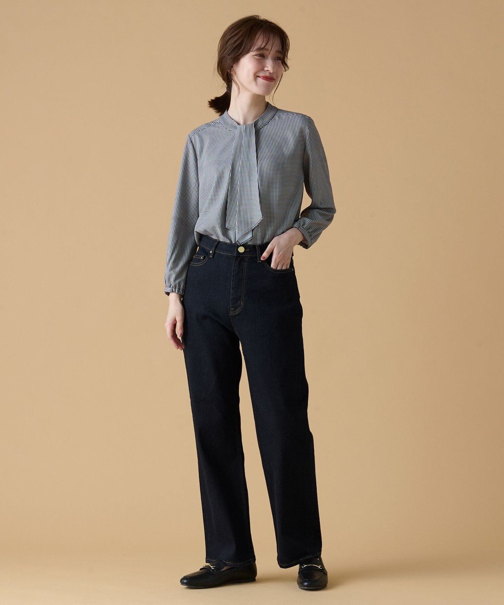 ANY 【洗濯機可能】プリントブラウス 