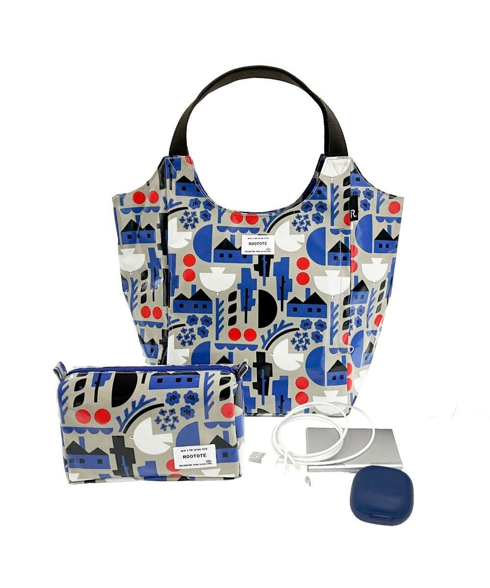 ROOTOTE 3614【ラミネート加工】EU.ウイズルー.ポーチ.ラミネート-U 