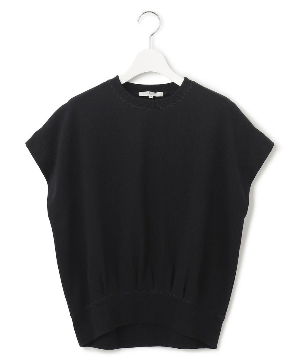 23区 L 【SLOW/洗える】コンパクトインレー フレンチスリーブ カットソー 