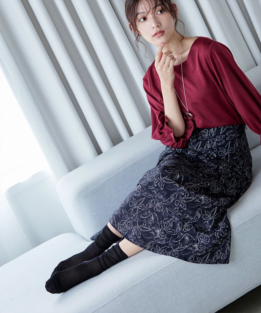 Tiaclasse シアー無地ソックス 