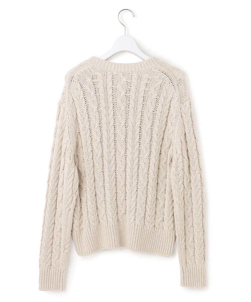 23区 【洗える】ルレックスケーブル スパンコール ラメニット 