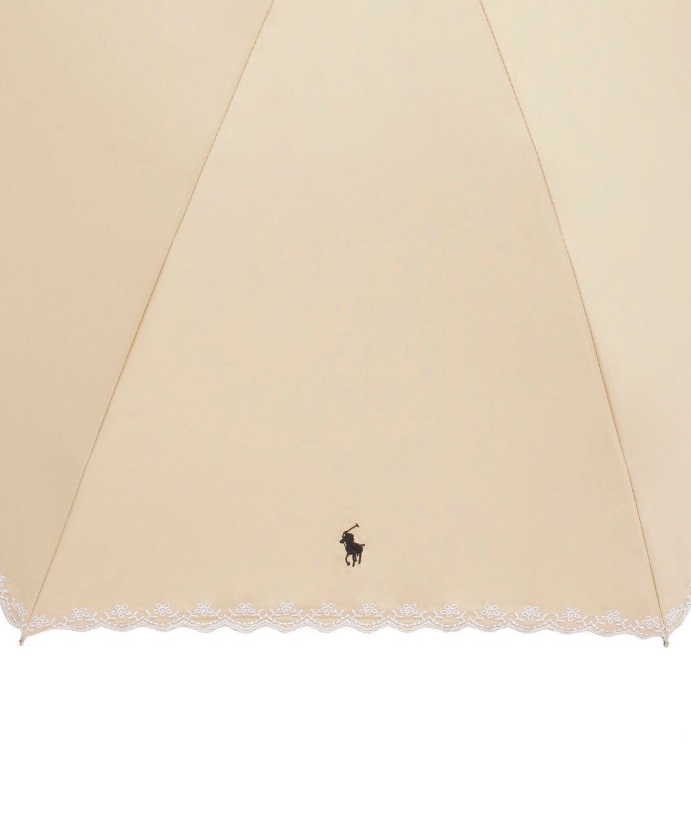 MOONBAT POLO RALPH LAUREN（ポロ ラルフローレン）晴雨兼用日傘 無地 刺繍 長傘 遮光率100％ 遮熱 UV 