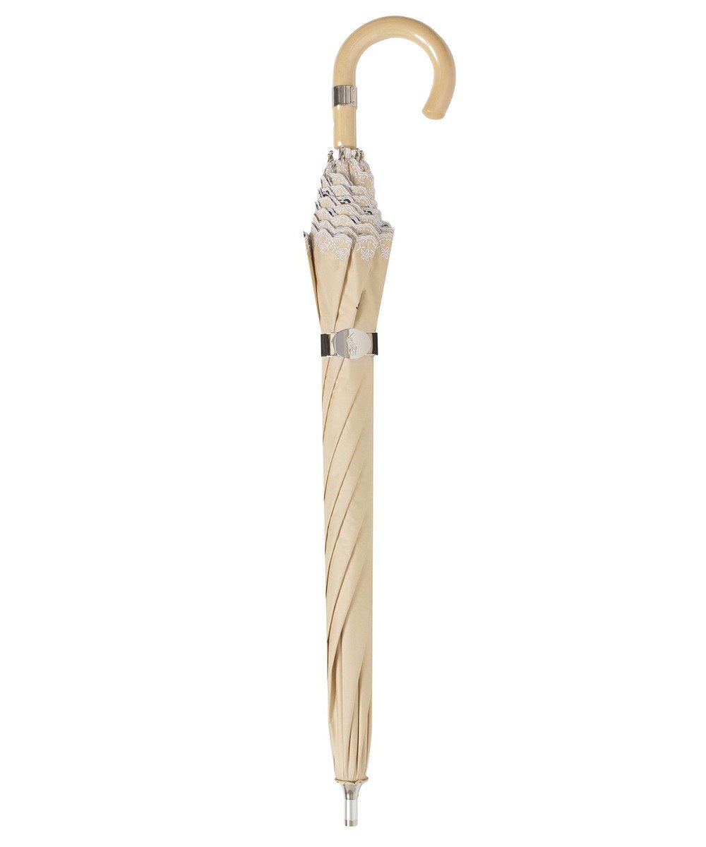 MOONBAT POLO RALPH LAUREN（ポロ ラルフローレン）晴雨兼用日傘 無地 刺繍 長傘 遮光率100％ 遮熱 UV 