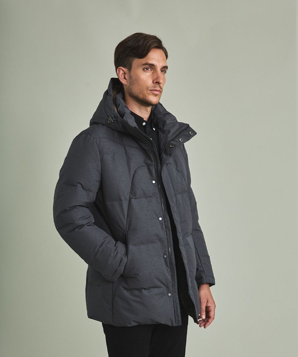 GOTAIRIKU 【仕事で着用可】MINOTECH メランジラミネート ダウンコート(23年モデル) 