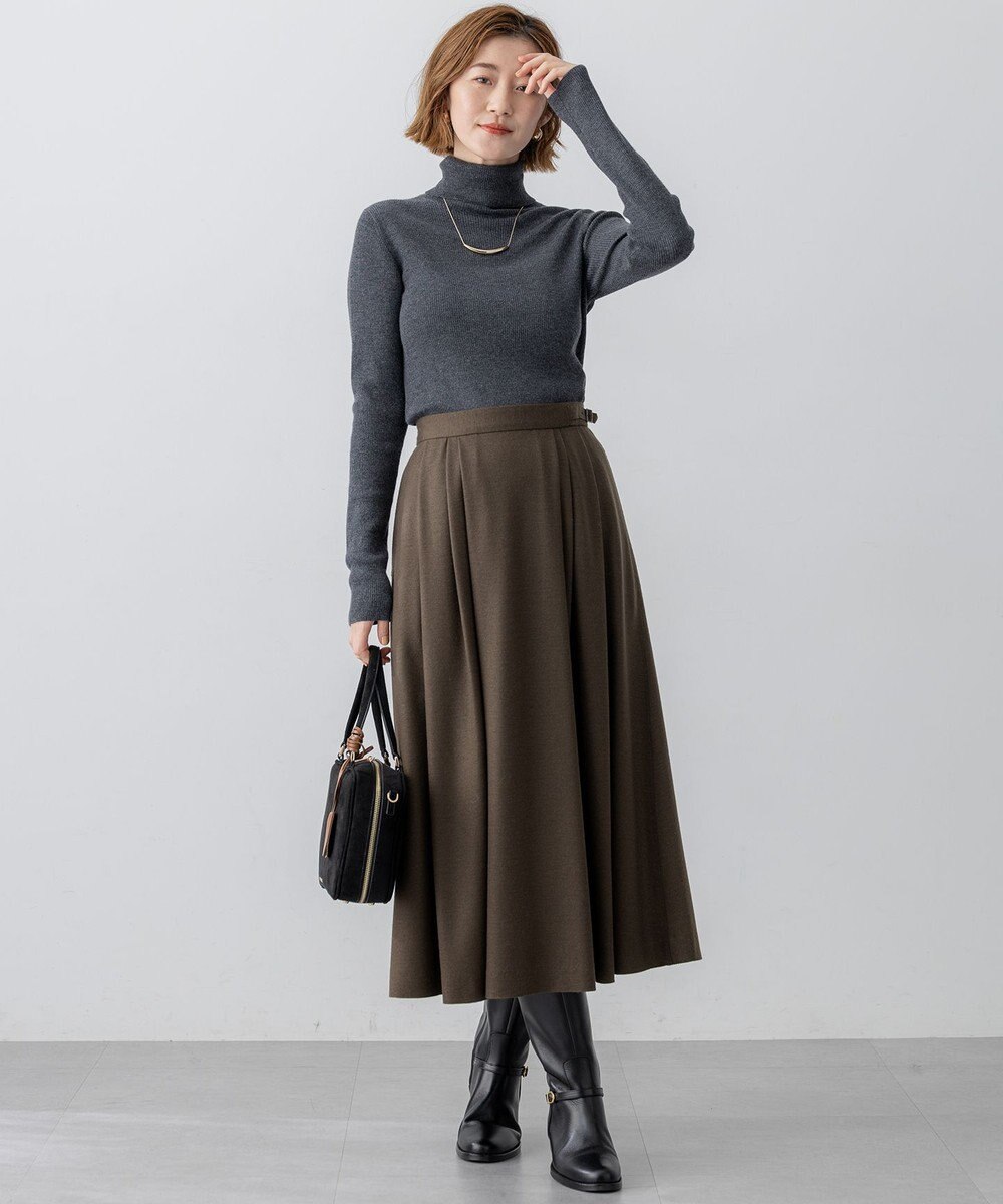 23区 S 【滝沢眞規子さん着用/WEB限定カラーあり】ウーステッドウール リブタートル ニット 