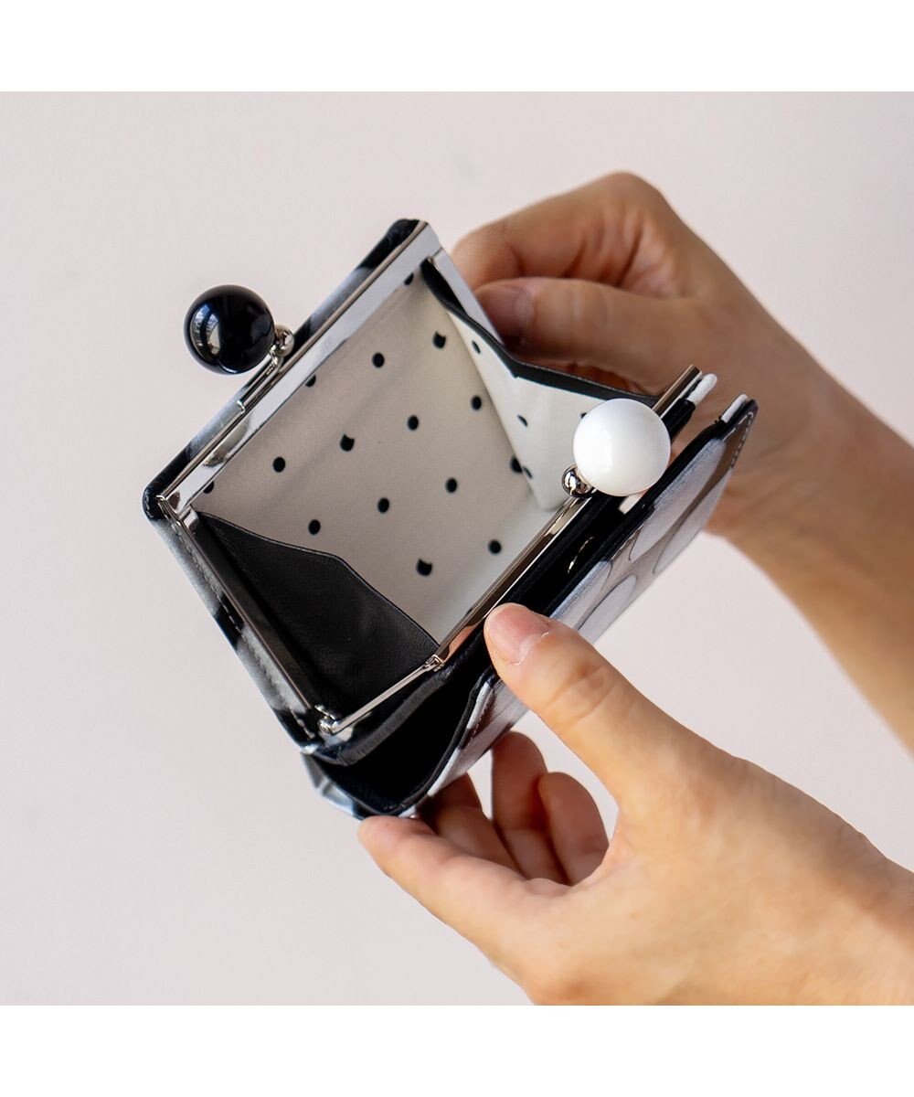 tsumori chisato CARRY フルムーンドット がま口 折り財布 ミニ財布 