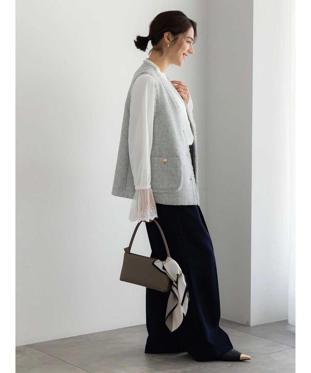 Te chichi 【セレモニーアイテム】ツイードVネックジレ 