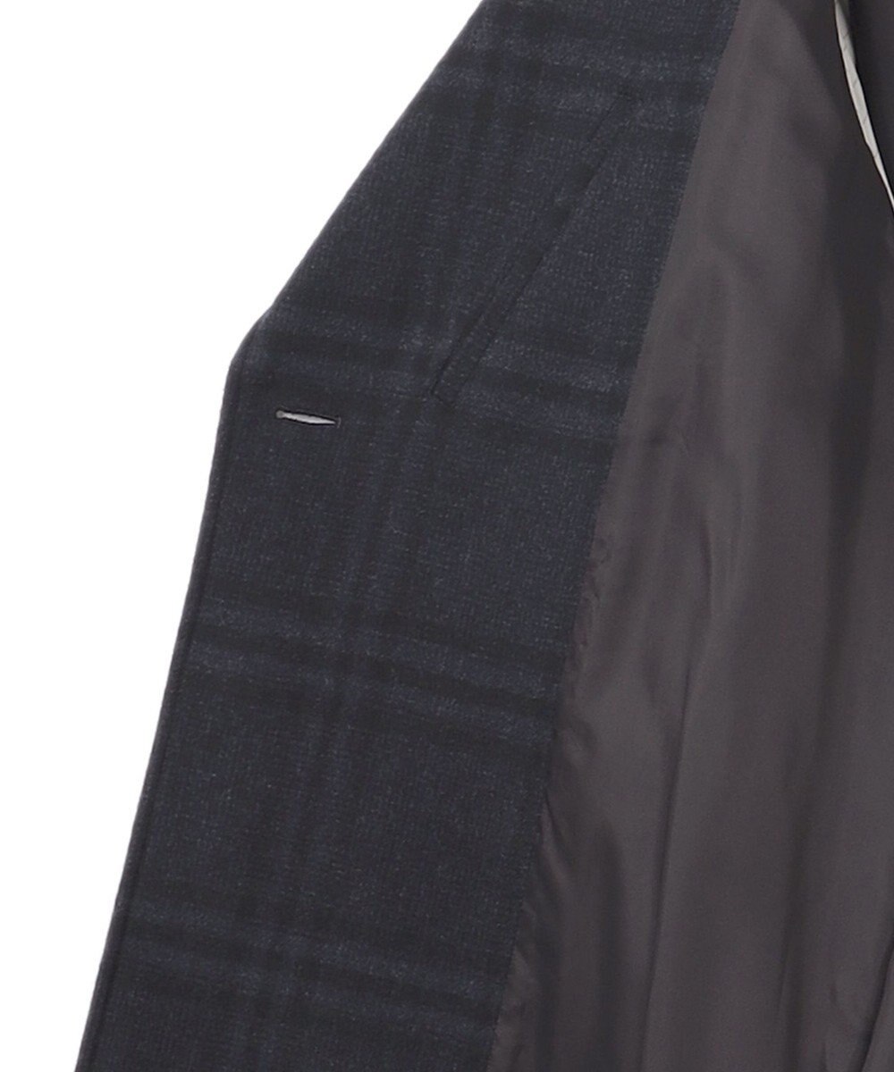 JOSEPH HOMME PLAID MELTON COAT 