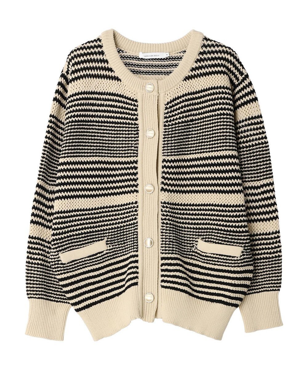 AMERICAN HOLIC エコカルットクルーネックカーディガン 