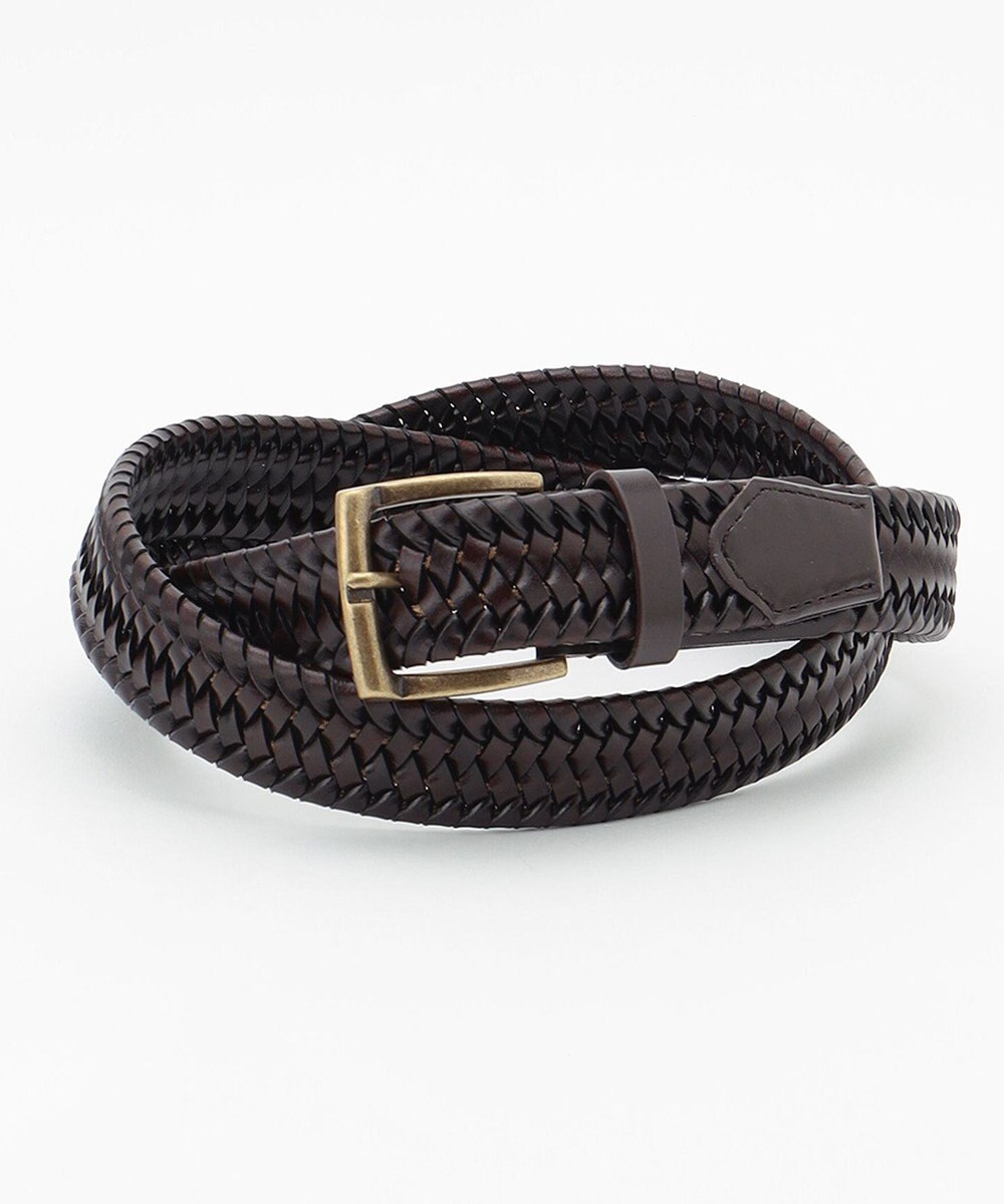 JOSEPH ABBOUD 【キングサイズ・伸びる！】ストレッチレザーベルト 