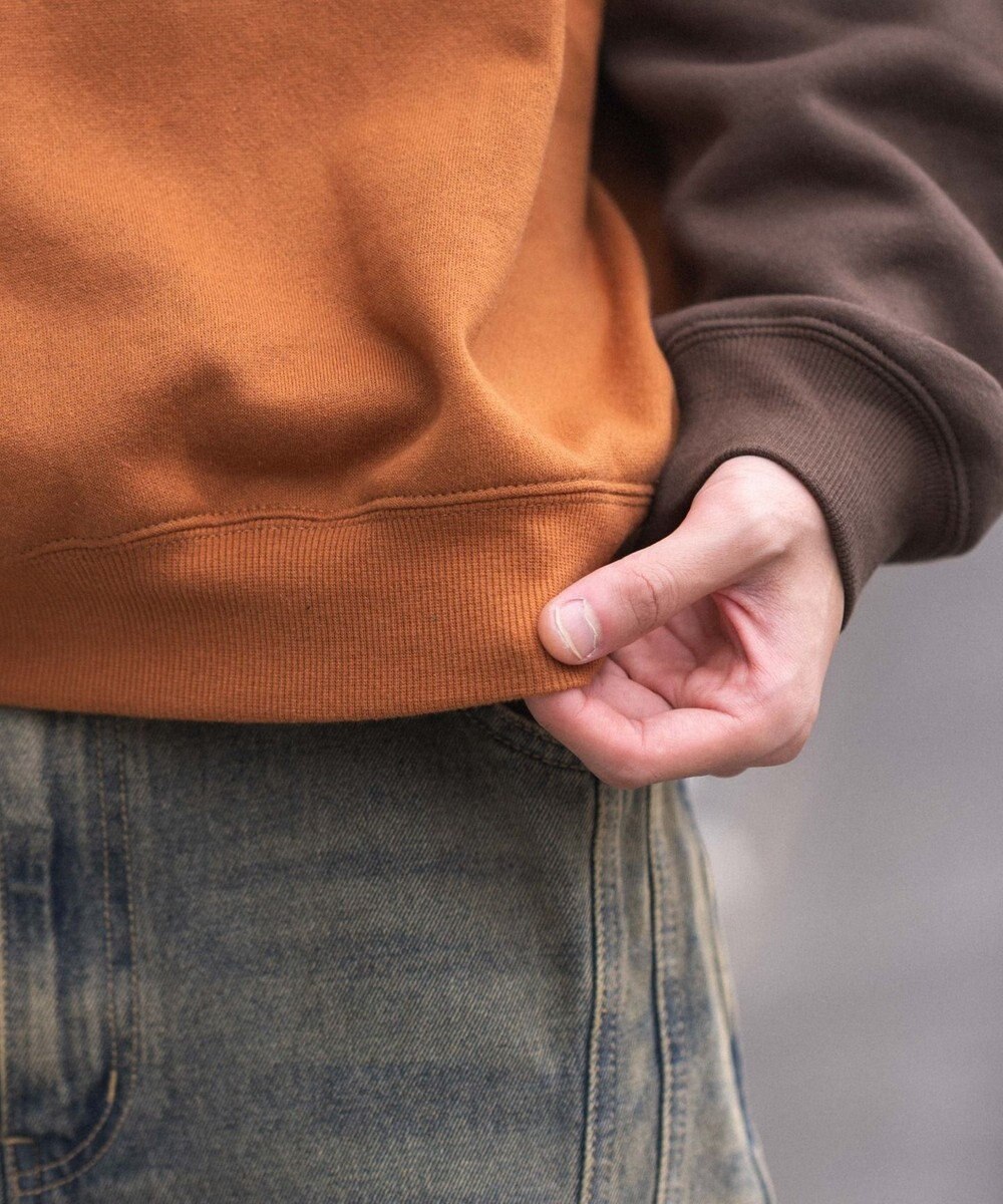 WEGO ラグランプルパーカー 