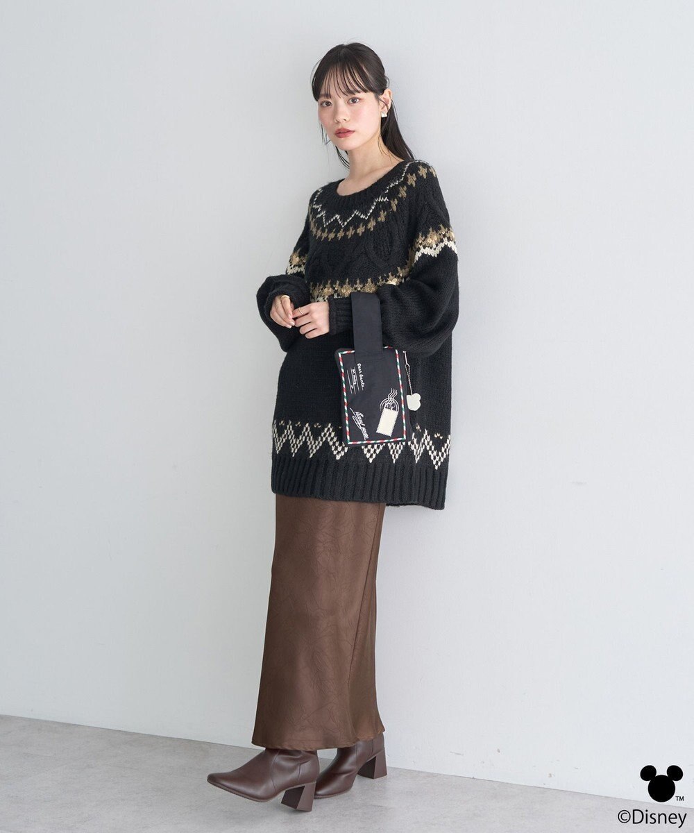 earth music&ecology 【予約】Disney/ミッキー刺繍ノルディックニットチュニック 