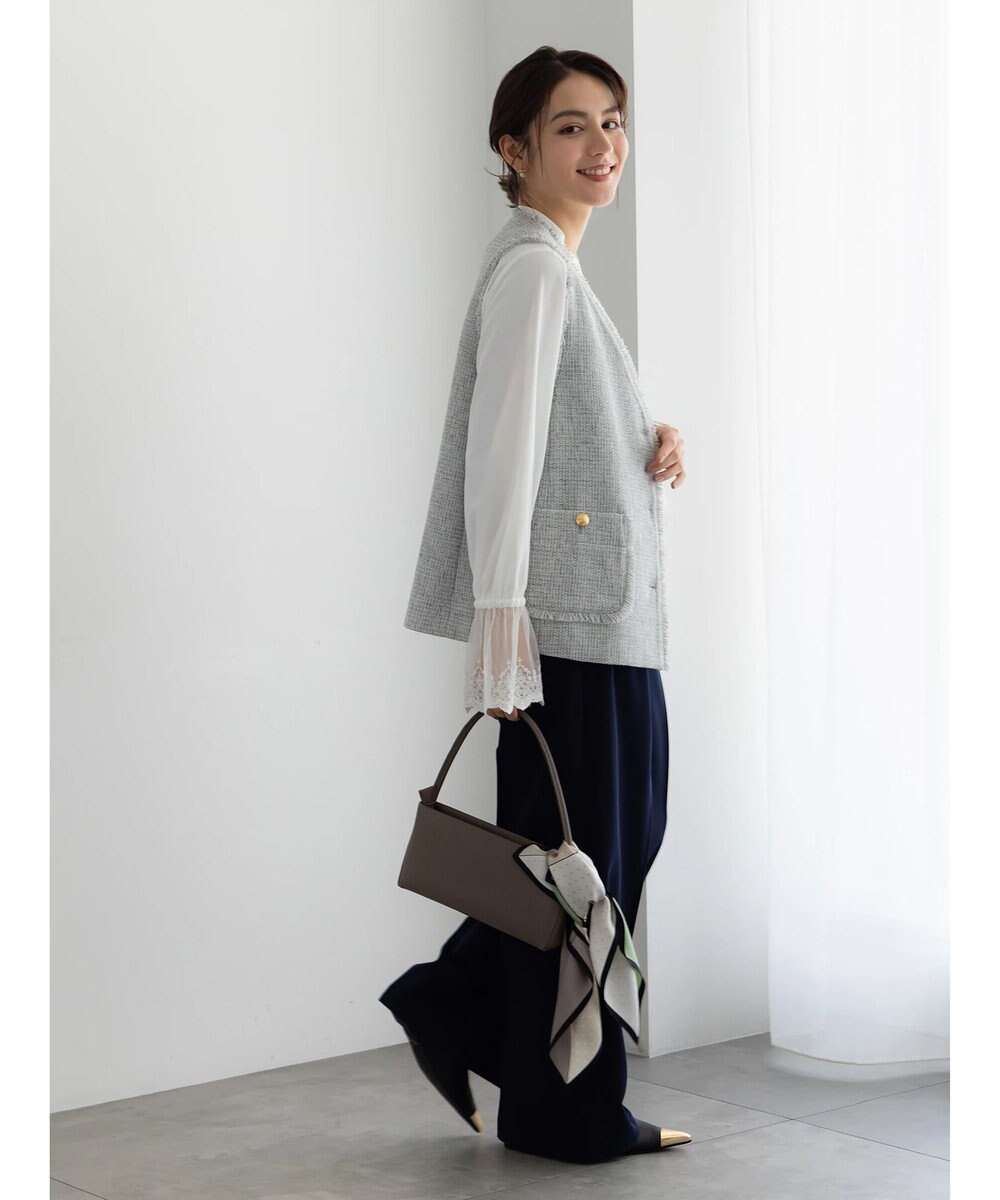 Te chichi 【セレモニーアイテム】ツイードVネックジレ 