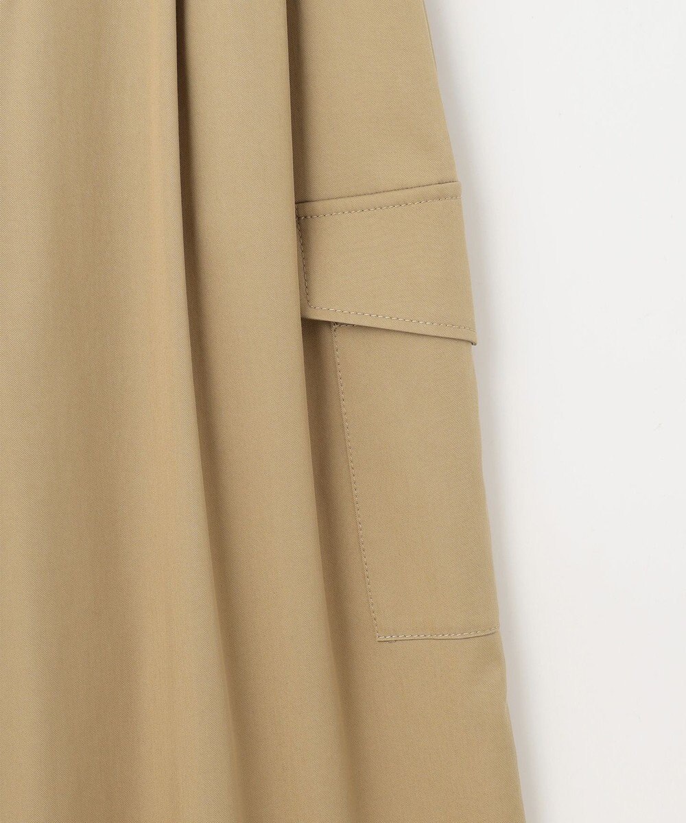 自由区 L 【カタログ掲載・接触冷感・UVカット・洗える】デニムライクボトムフレアワイド パンツ 