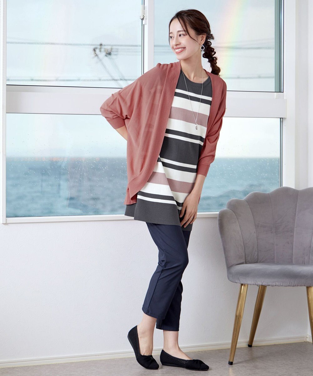 Tiaclasse L 【洗える】体型カバーも叶うドルマンニットカーディガン 