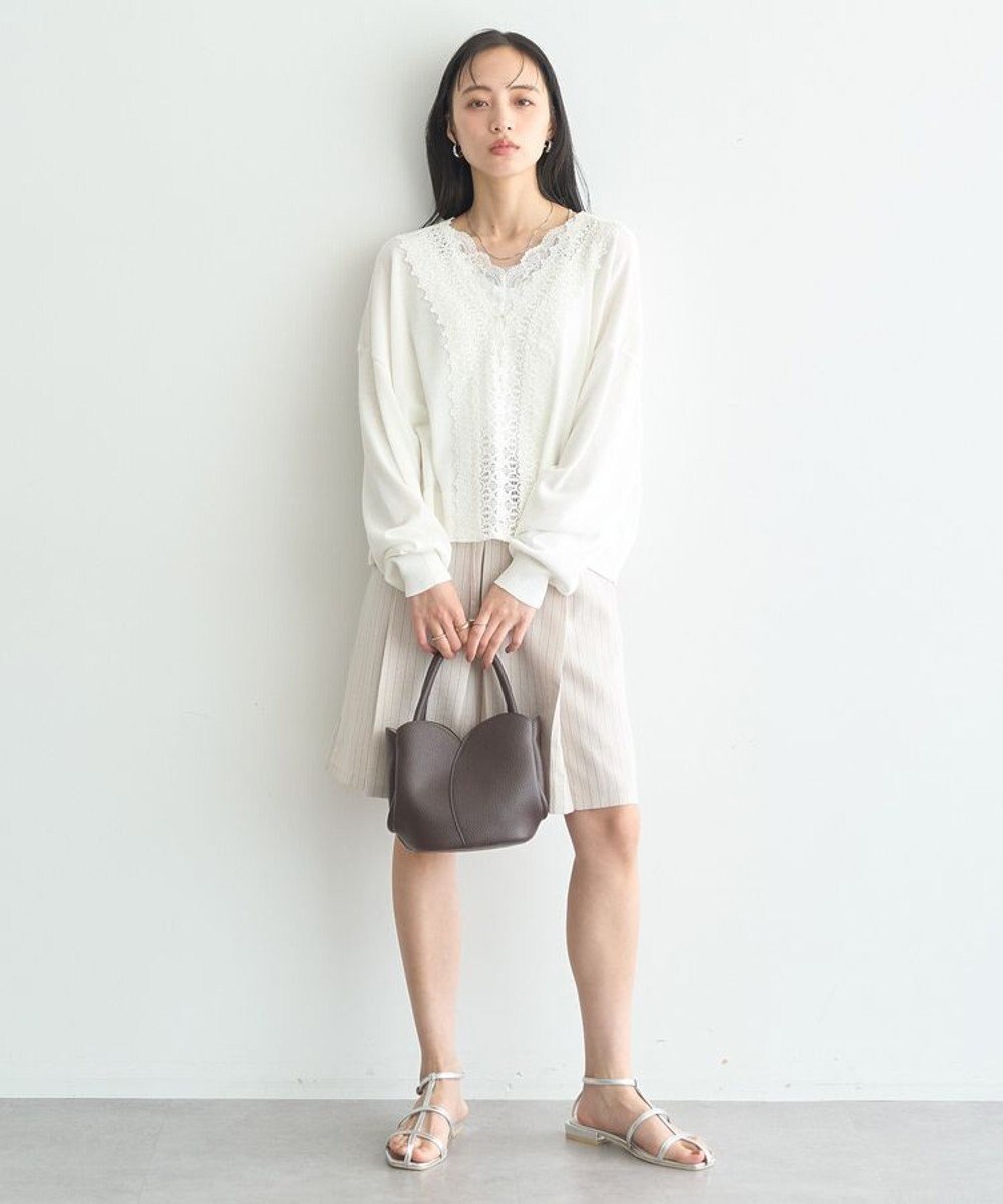 earth music&ecology 【2WAY】レーストリムシアーニットカーディガン 