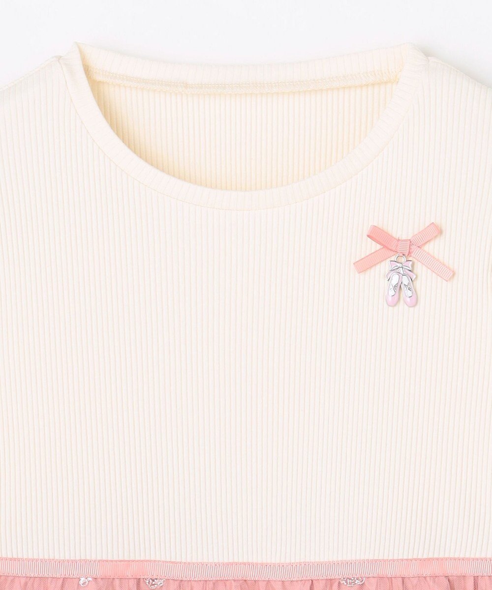 ANY KIDS バレエ刺繍チュールワンピース 